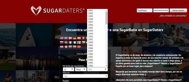 Las aplicaciones de 'sugar dating' solo dejan registrarse a mayores de 18.